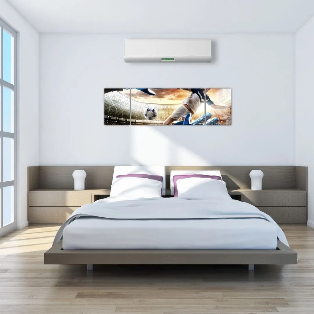 Obraz - Piłkarz (170x50 cm)