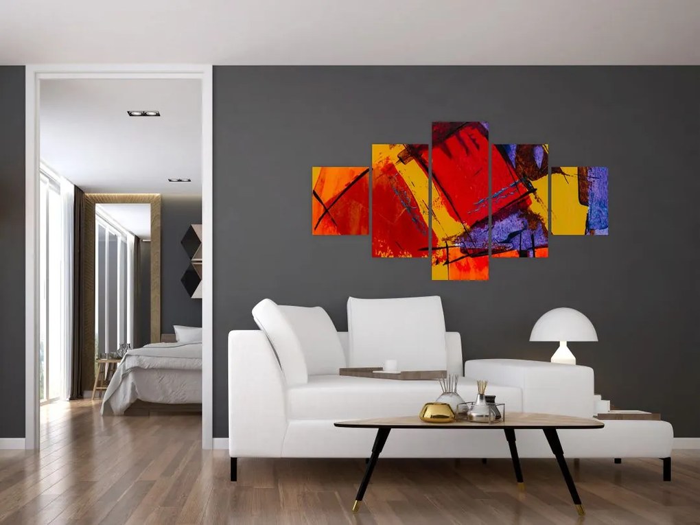 Obraz abstrakcji (125x70 cm)