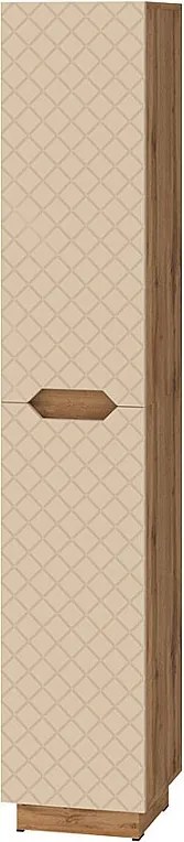 Szafka łazienkowa dąb/kaszmir ze strukturą płytek 33x35x186 lotta