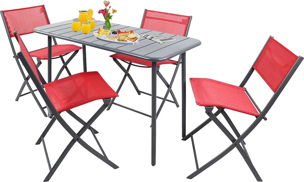 Zestaw mebli ogrodowych Sumila Czerwony 0
