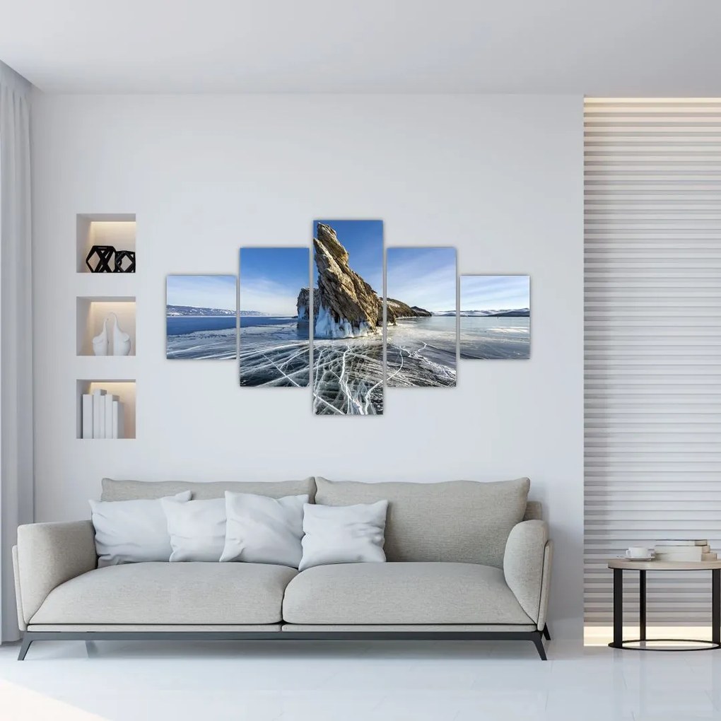 Obraz lodowej skały (125x70 cm)