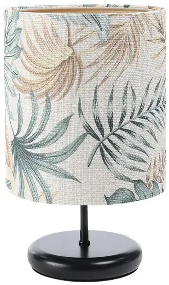 Czarna lampka nocna boho z abażurem w liście - S399 G4-H58