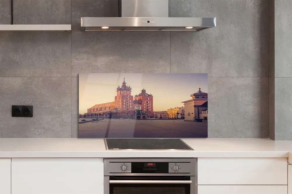 Panel Szklany Kraków Kościół wschód słońca