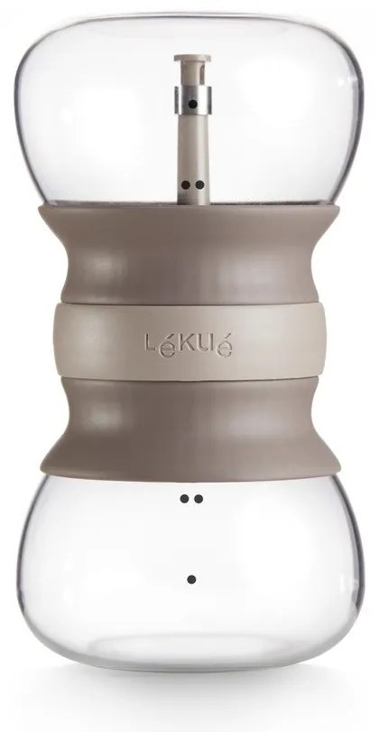 Jasnobrązowy szklany dzbanek do herbaty z sitkiem 500 ml – Lékué