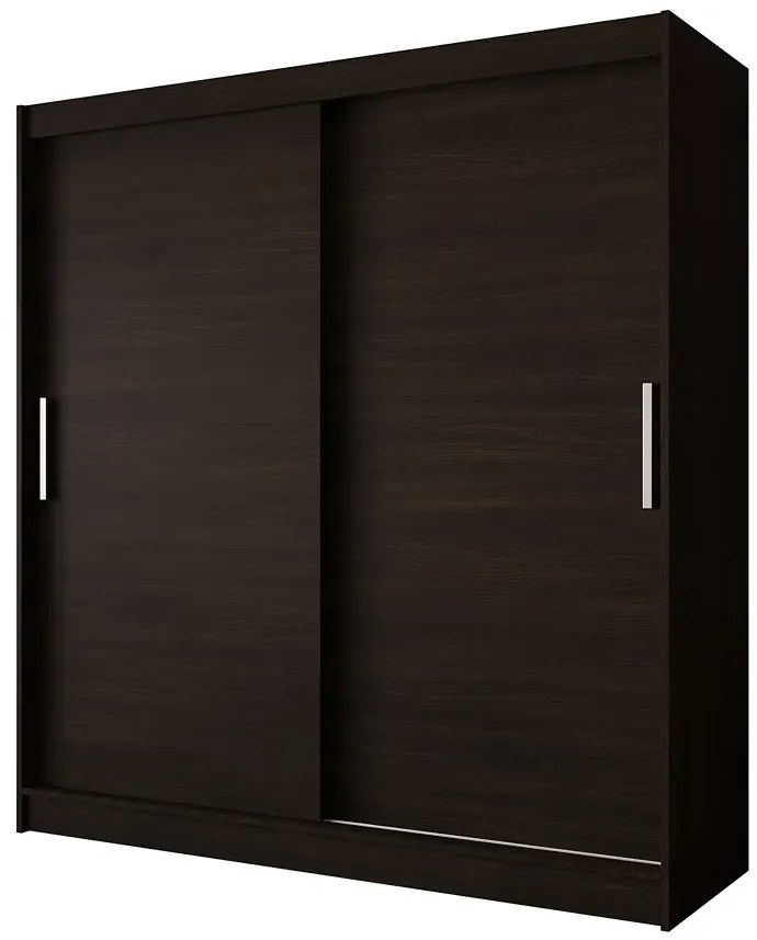 Brązowa minimalistyczna szafa przesuwna T6-F90