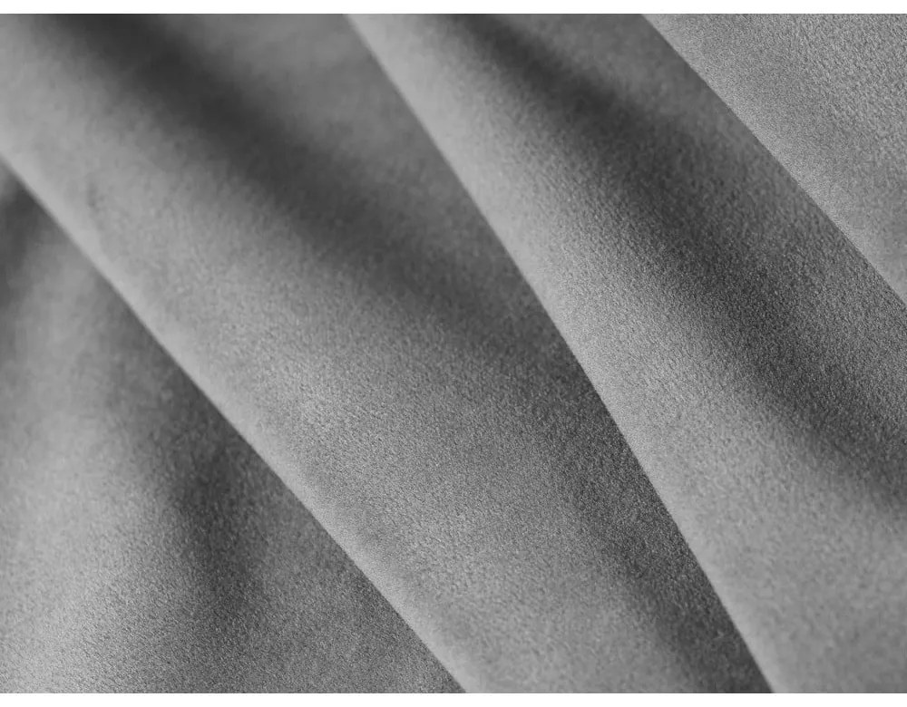 Szara aksamitna sofa lewostronna 311 cm Paolo – Milo Casa