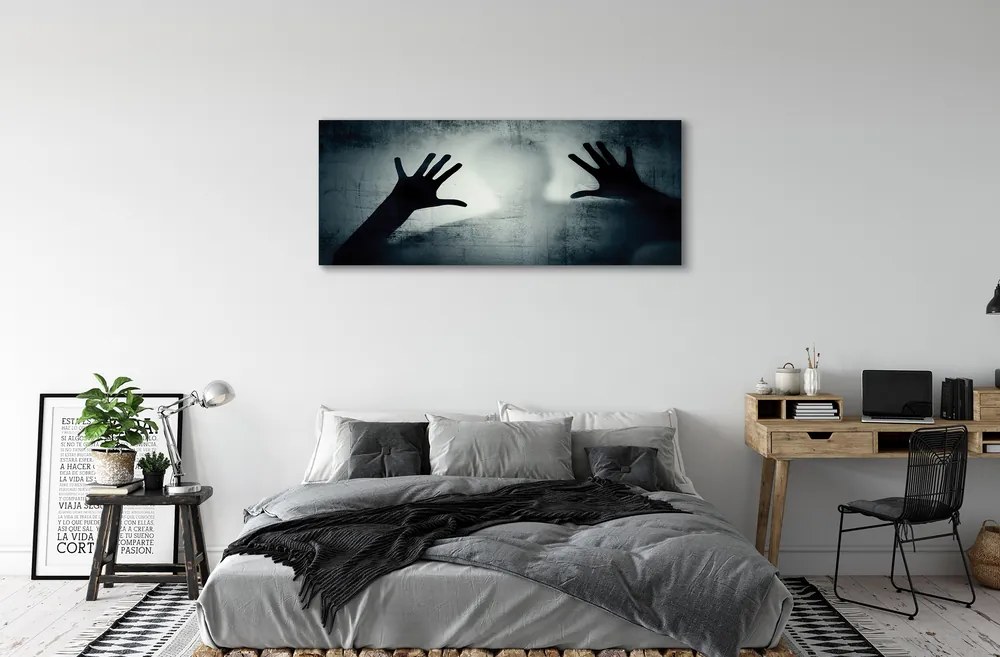 Obraz na płótnie Cień Rąk i Głowy