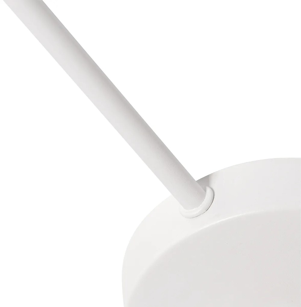 Lampa sufitowa biała, szara i brązowa 6-światłowa - Multidrum Nowoczesny Oswietlenie wewnetrzne