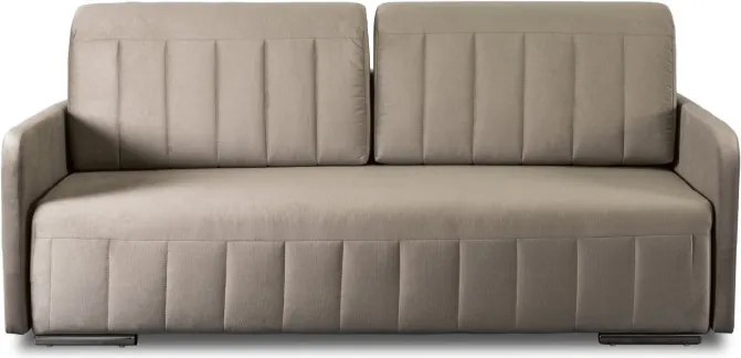 Sofa Rozkładana z Funkcją Spania LUMO Dwuosobowa Beżowa Nowoczesna do Salonu