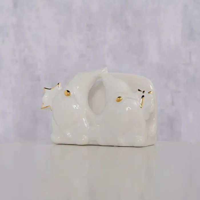 Serwetnik ceramiczny ze skrzatami MADDY