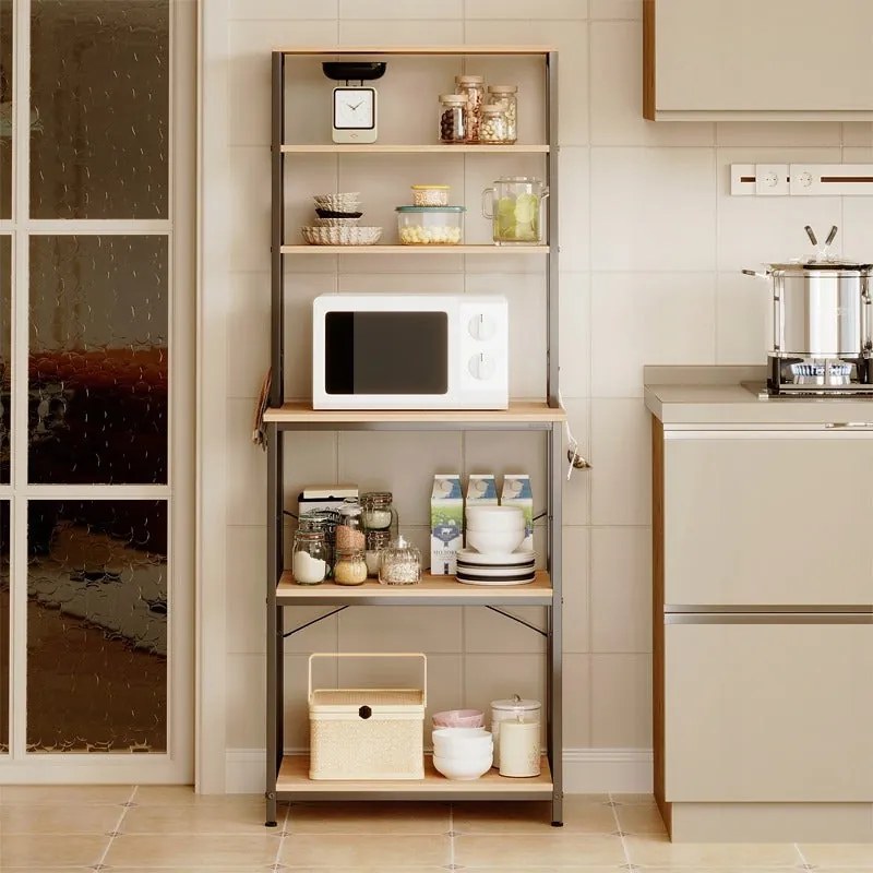 Wielofunkcyjny regał szafka kuchenna jasny brąz sonoma loft 6 półek