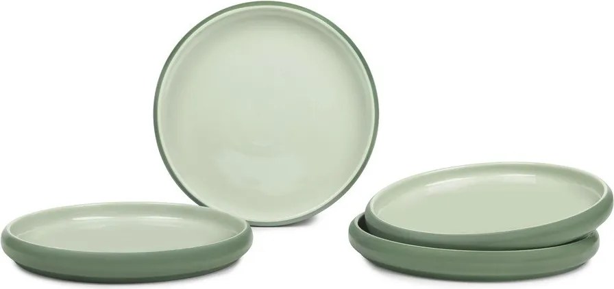 Zielone kamionkowe talerze zestaw 4 szt. ø 22 cm Aura Rondo – Bonami Selection