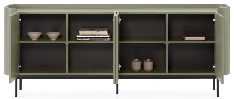 Zielona komoda 200x80x40 cm Willa – MOME