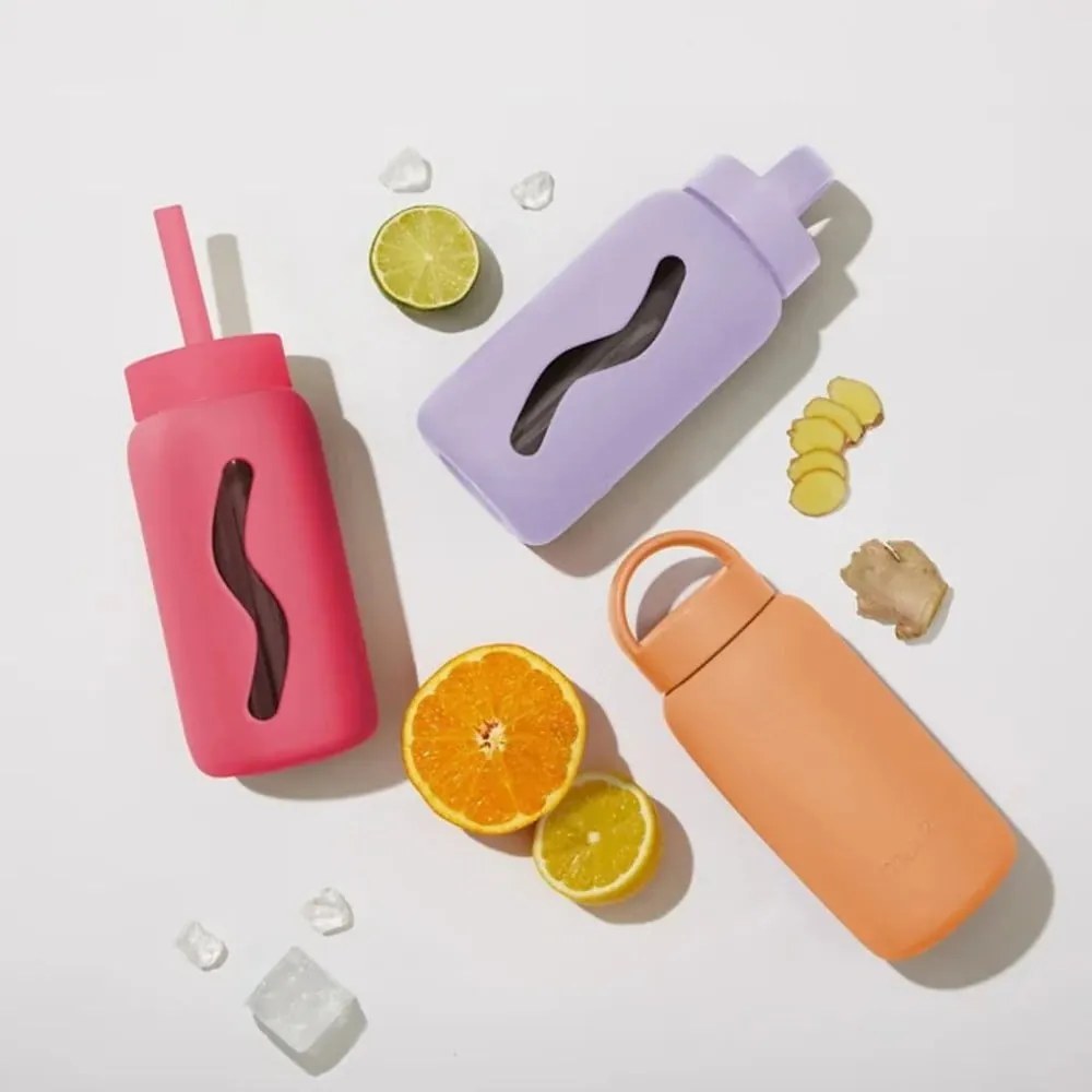 Różowa butelka podróżna 500 ml Flamingo Pink – Muuki