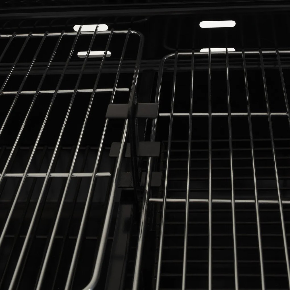 Grill ogrodowy z drewnianą półeczką BBQ