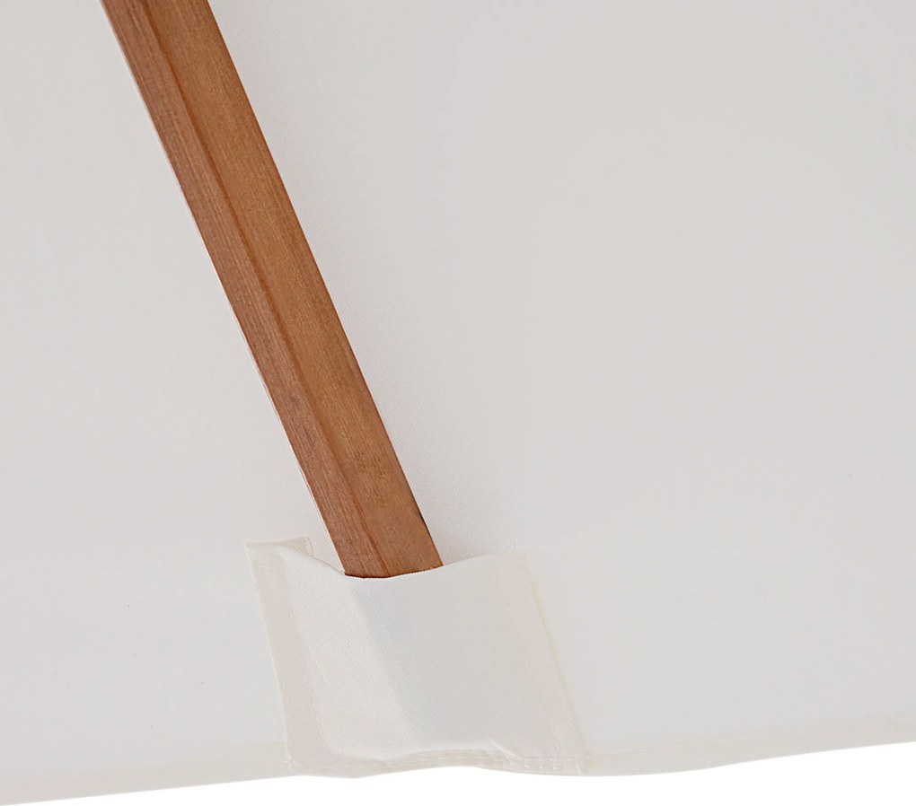 Outsunny Parasol Ogrodowy Składany KremowoBiały Praktyczny i Stylowy 200x150x235cm | Aosom PL