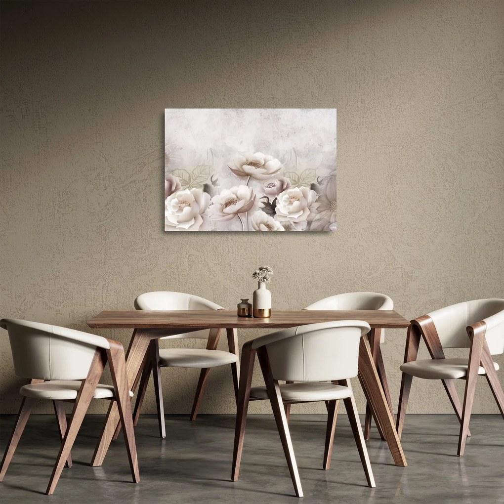 Obraz na szkle - Różowe krzewy (70x50 cm)