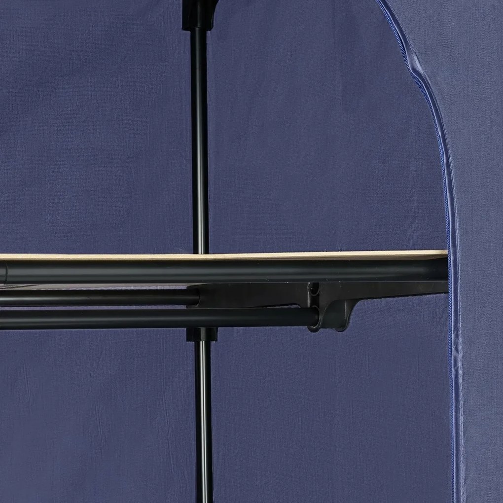 Wenko Składana szafa tekstylna z półką Business,160 x 50 x 75 cm