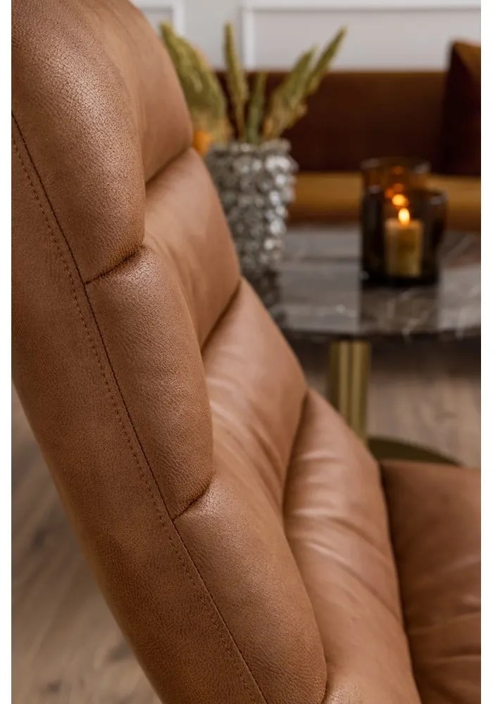 Brązowy fotel relaksacyjny Milford – Actona