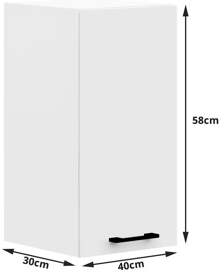 Biały zestaw mebli kuchennych narożnych 300 cm F8-A03