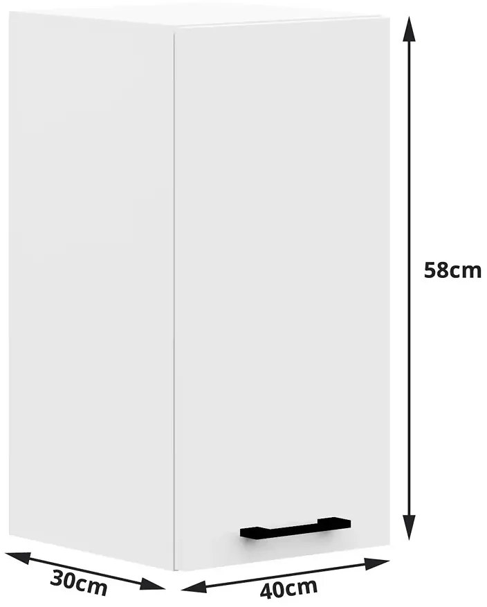Biały zestaw mebli kuchennych narożnych 300 cm - Vivienne