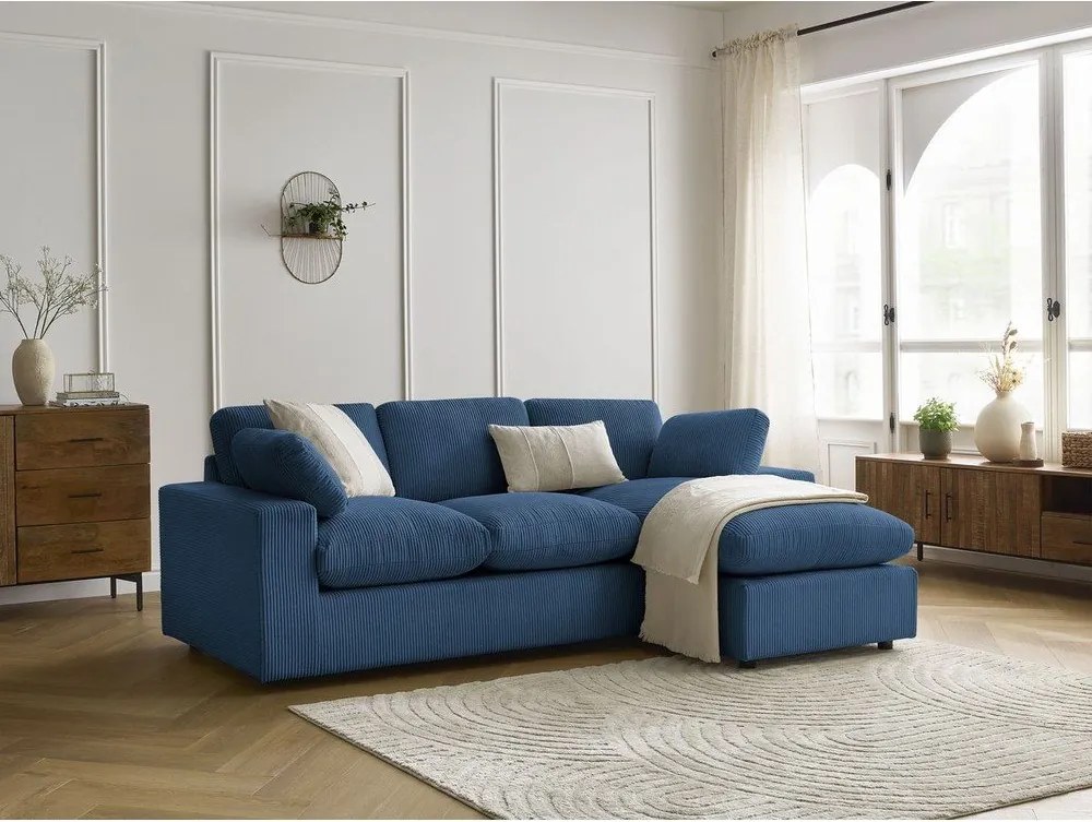 Niebieski sztruksowy narożnik Belair – Bobochic Paris