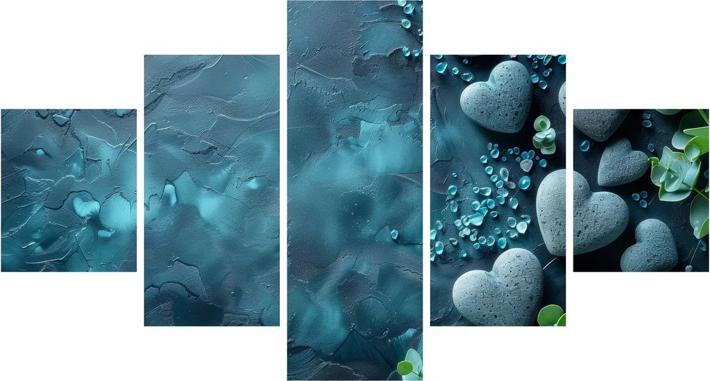 Obraz - Kamienie w kształcie serca (125x70 cm)