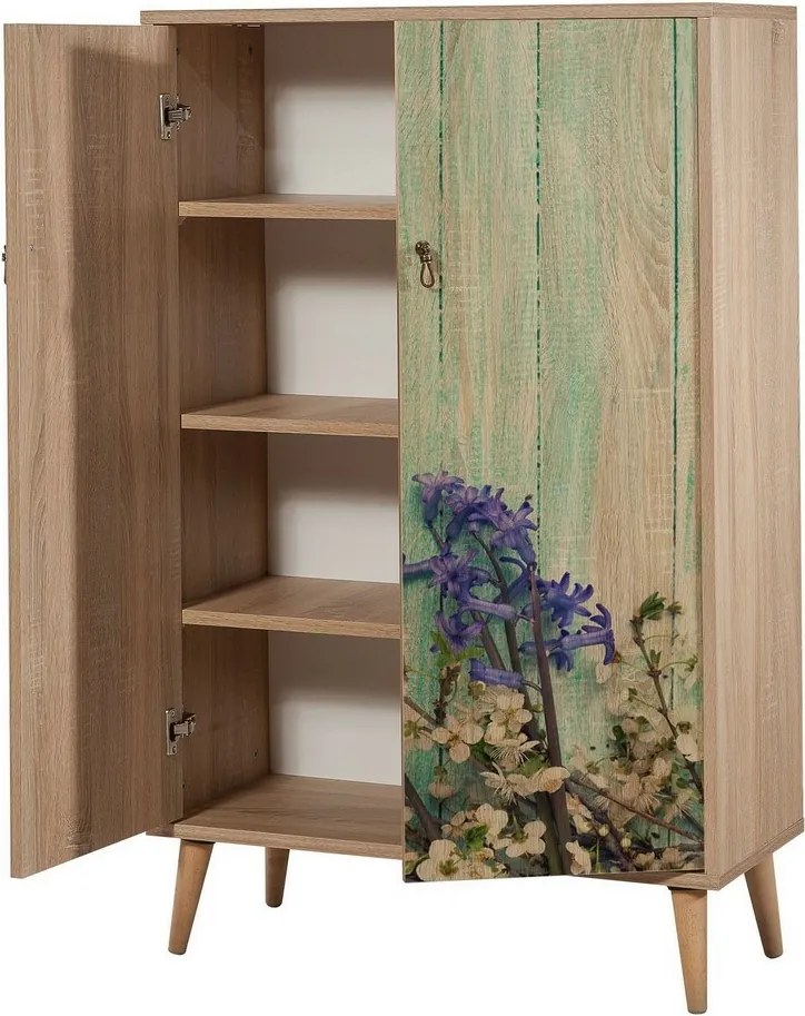 Szafka Mega Sonoma Oak Flowers I