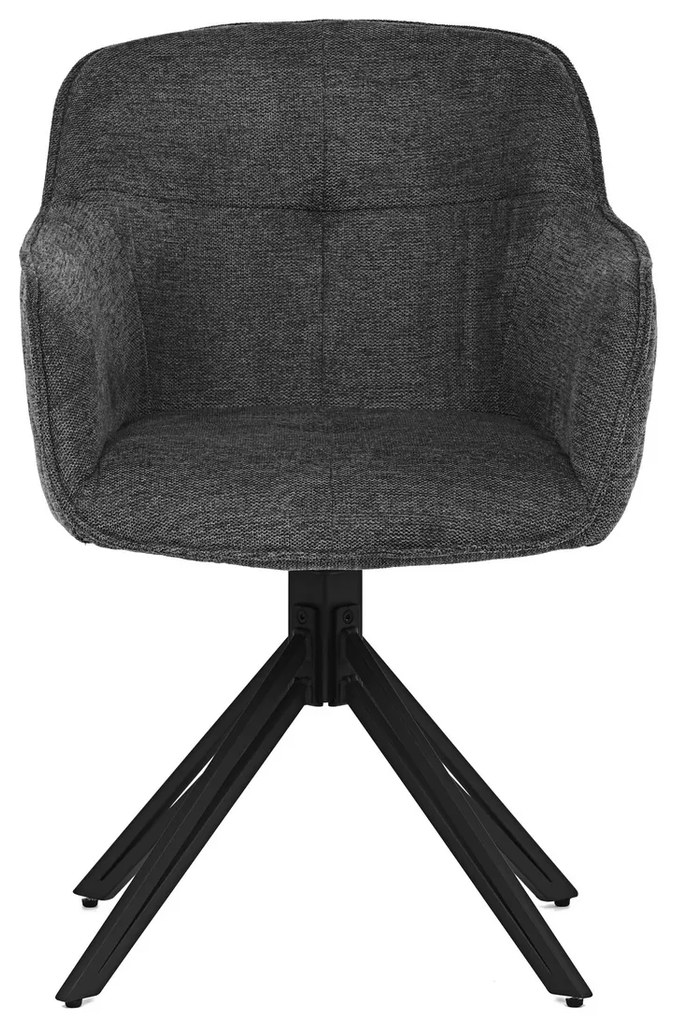 Zestaw krzeseł obiadowych z mechanizmem powrotnymHC-533 GREY2, 2 szt.
