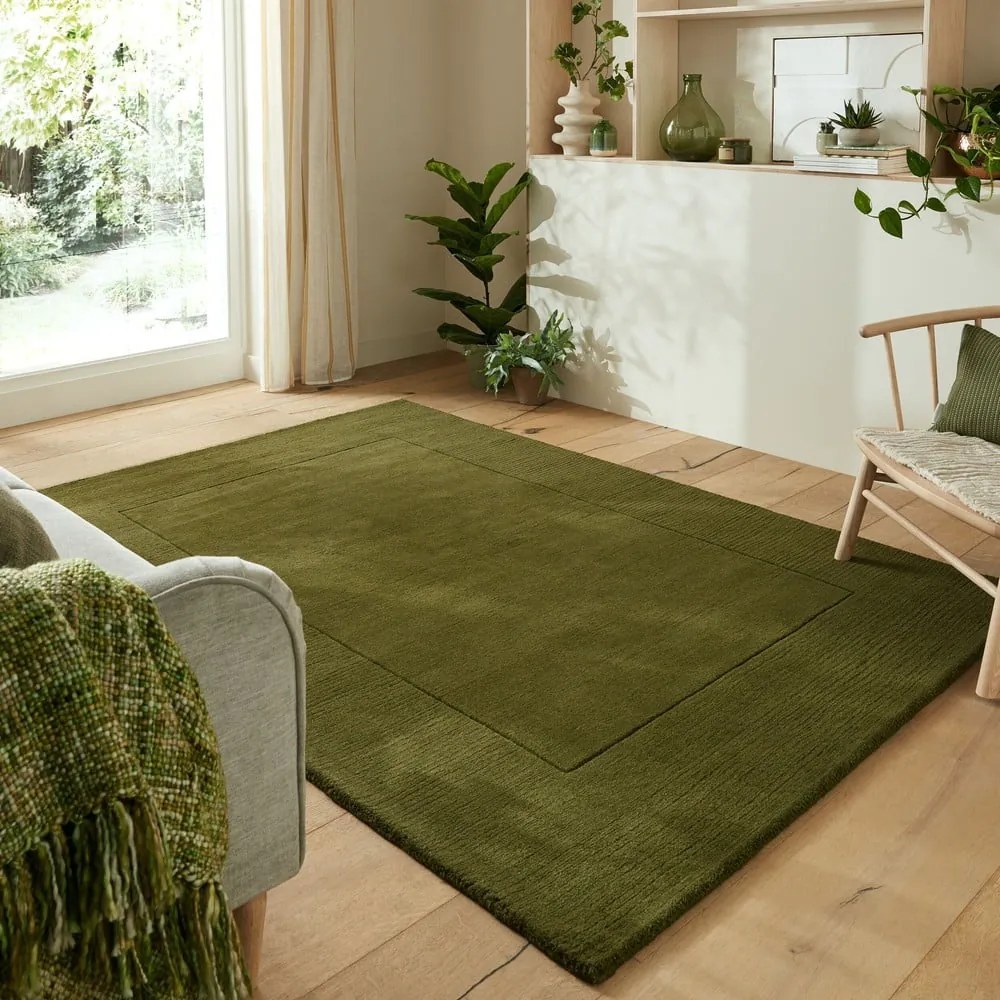 Zielony dywan wełniany 200x290 cm – Flair Rugs