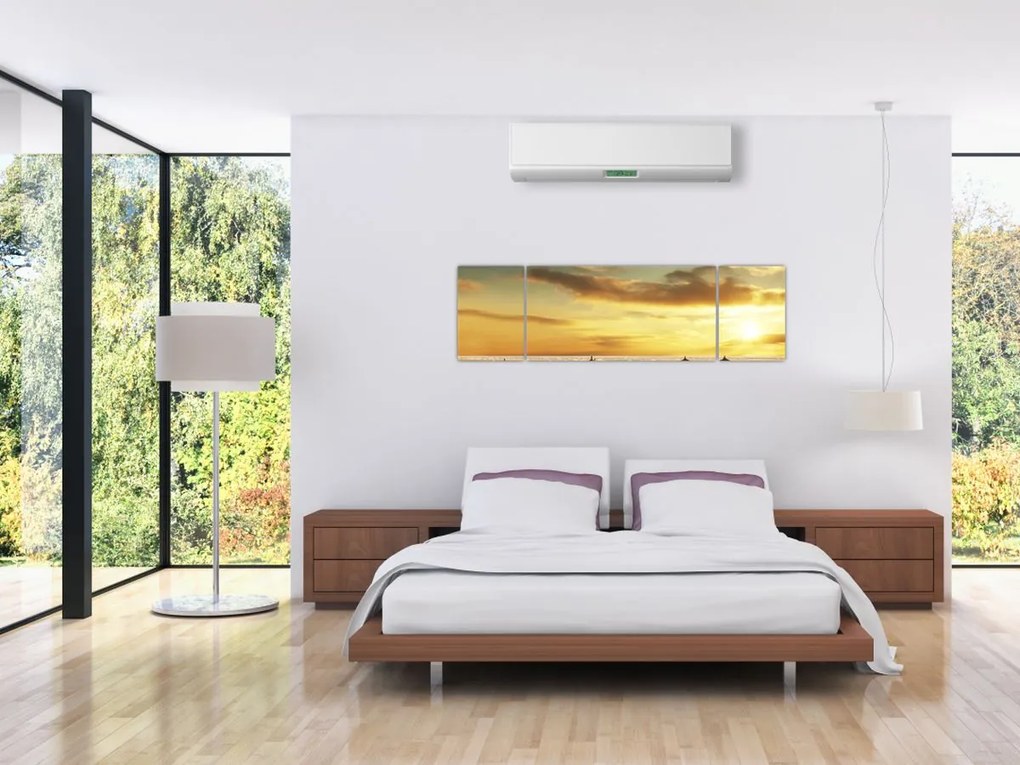 Obraz - Chaty na pustyni (170x50 cm)