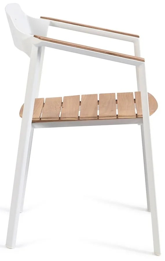 Białe metalowe krzesło ogrodowe Icon – Diphano