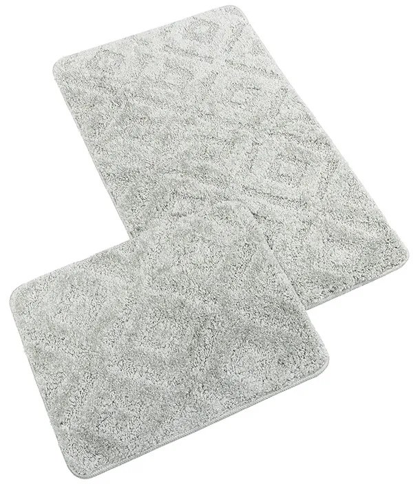 Bellatex Zestaw dywaników łazienkowych bez wycięć BANYSILVER jasnoszary, 60 x 100, 60 x 50 cm