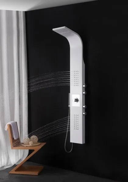Zestaw prysznicowy z termostatem SEDAL kolumna prysznicowa 8815Panel prysznicowy ze stali nierdzewnej biały