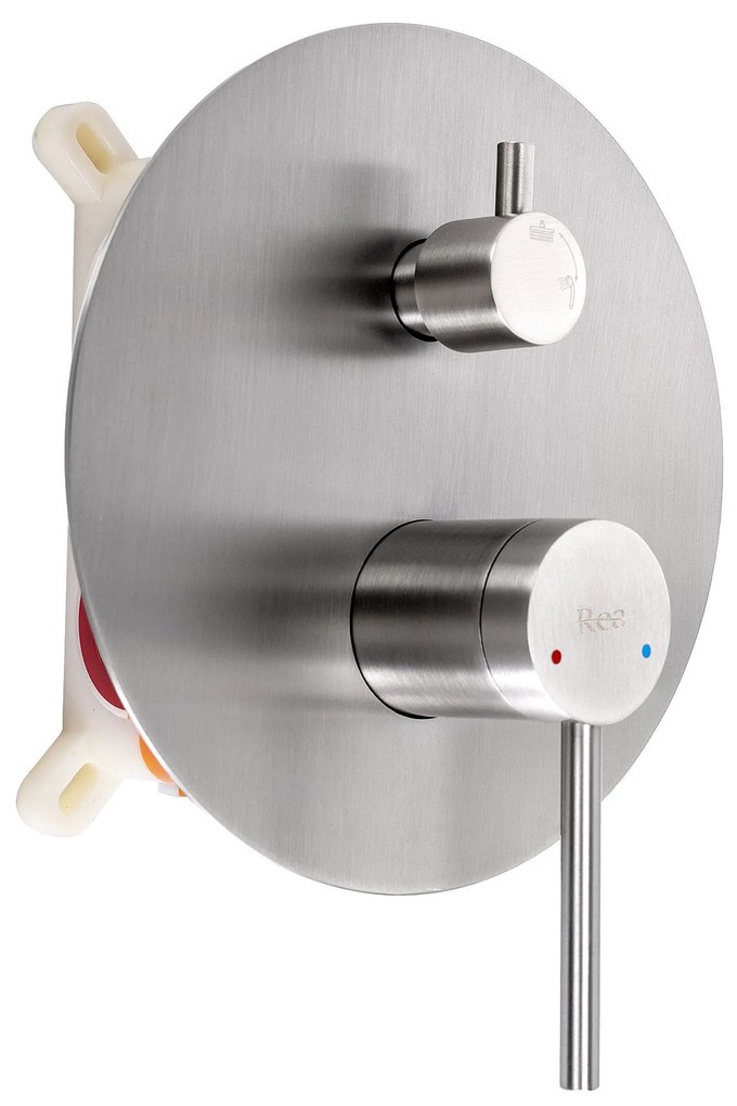 Zestaw natryskowy podtynkowy Rea Foss Clif Nikiel Szczotkowany + BOX