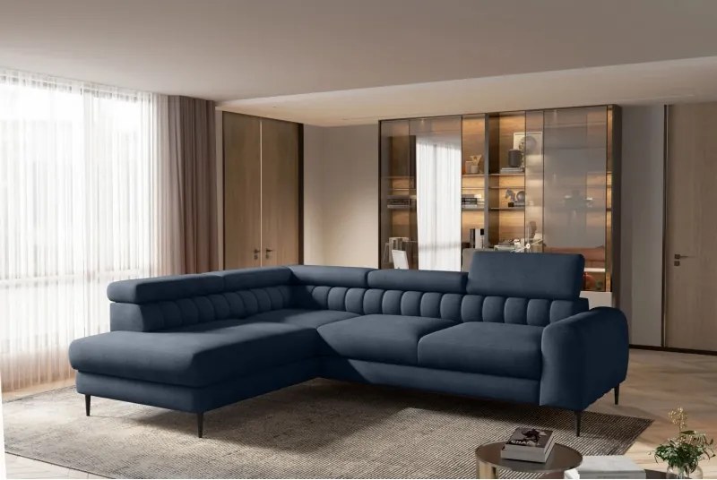 Narożnik NAVAS L z funkcją spania tkanina Promocyjna CURIO 78 WERSAL