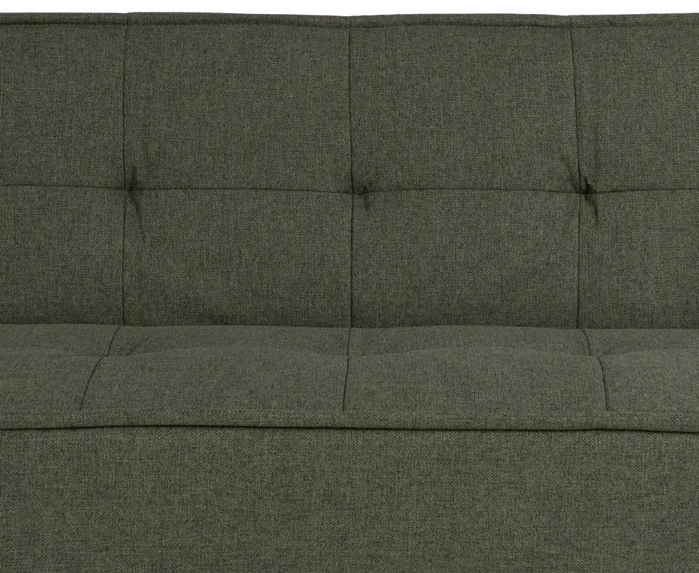 Zielona rozkładana sofa z tkaniny szenilowej 181 cm – Ixia