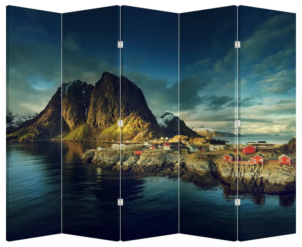 Parawan - Wioska rybacka w Norwegii (210x170 cm)