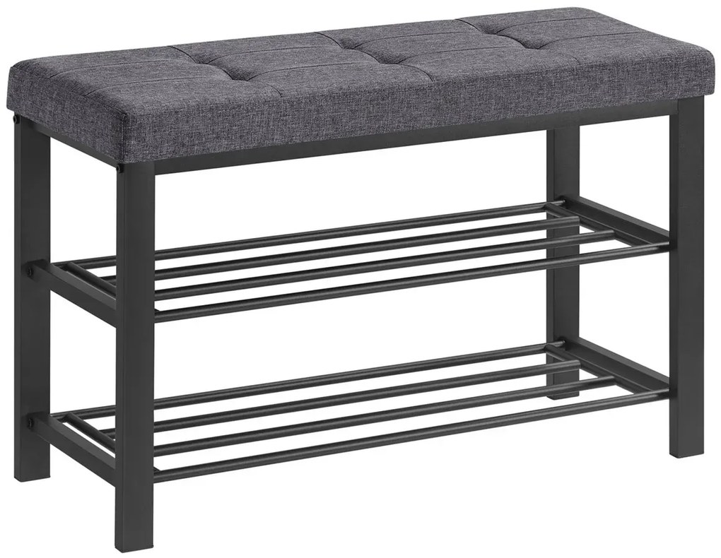 Industrialna szafka na buty z tapicerowanym siedziskeim - Gizmo