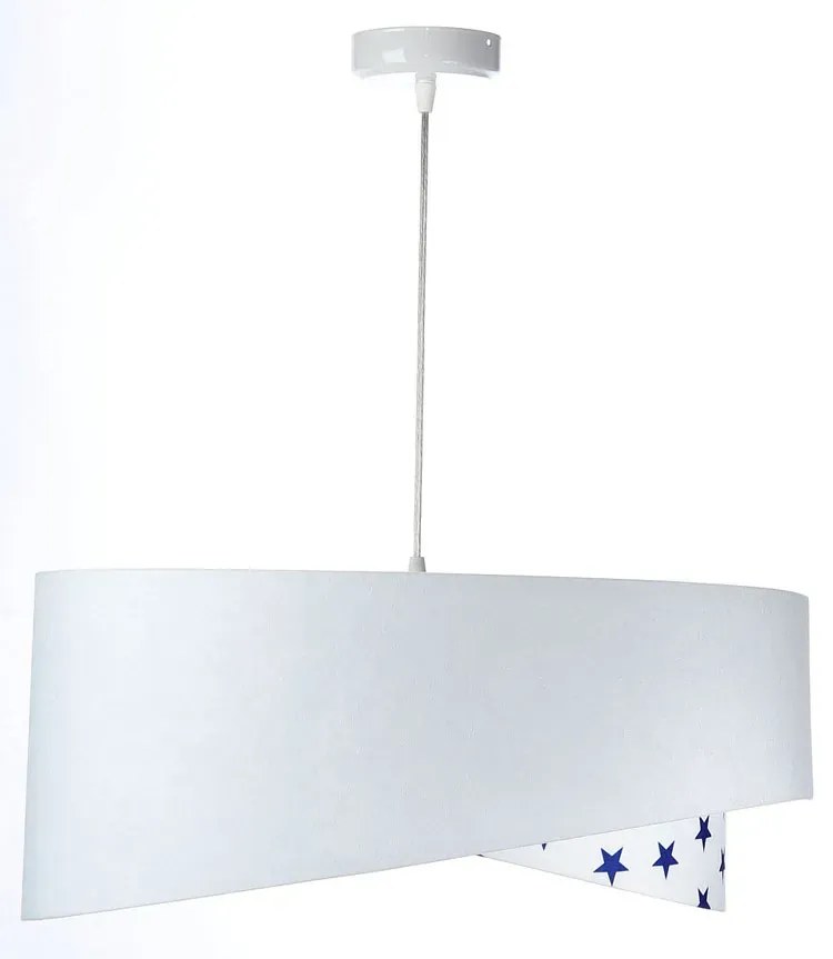 Biała lampa wisząca z gwiazdkami dla dziecka M4-M71