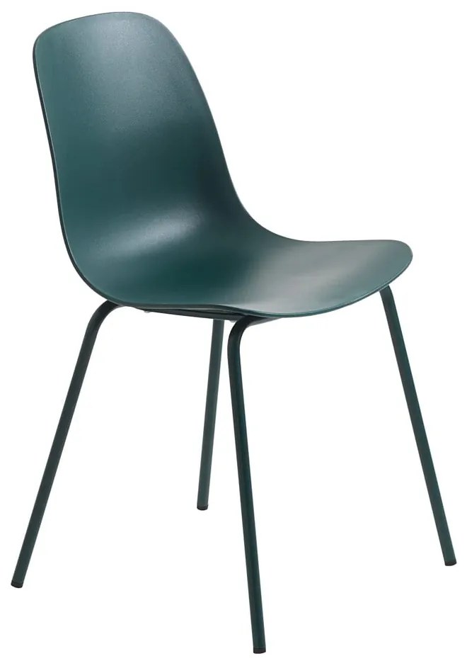 Turkusowe plastikowe krzesło Whitby – Unique Furniture