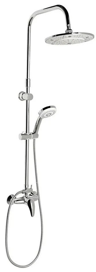Aqualine - Zestaw prysznicowy z baterią KASIOPEA błyszczący chrom