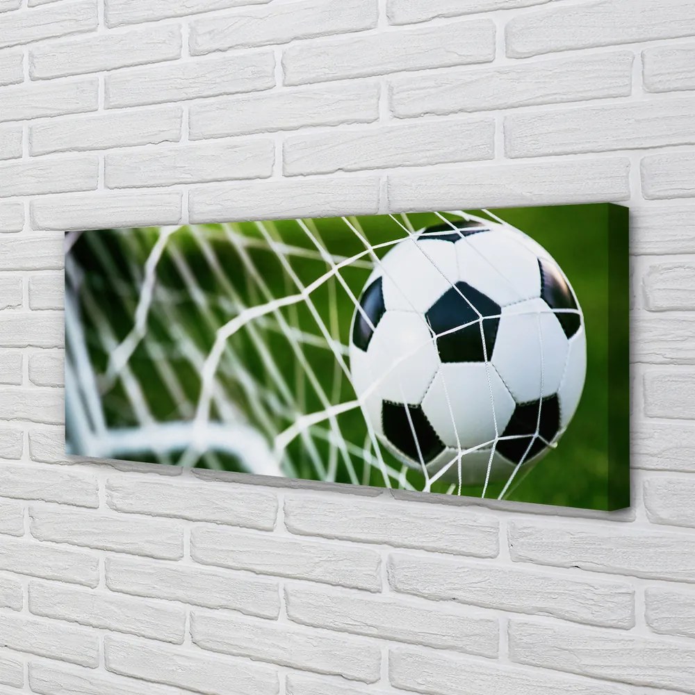 Zdjęcie na płótnie Piłka W Świetle Bramki