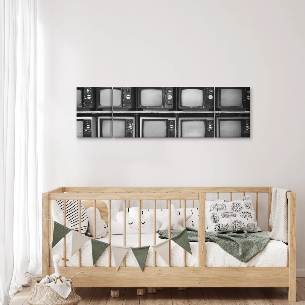 Obraz - Retro TV (170x50 cm)