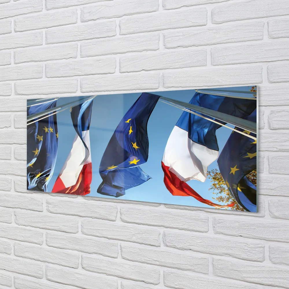 Panel szklany do Kuchni Międzynarodowe Flagi Świata