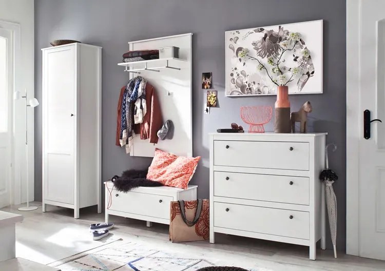 Biała półka ścienna do salonu A1-P82