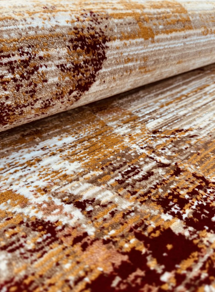 Dywan vintage Vivaldi abstrakcja brązowy 80 cm x 150 cm