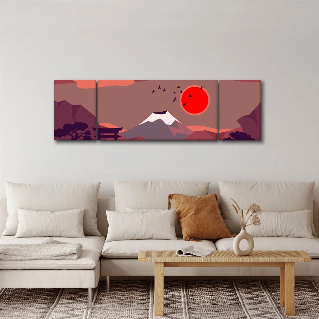 Obraz - Góry Fuji (170x50 cm)