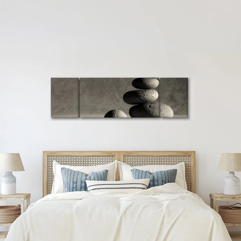 Obraz - Szare kamienie (170x50 cm)
