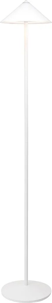 Zafferano Pina XXL lampa podłogowa LED 6W akumulatorowa IP65 ściemniacz dotykowy głowica magnetyczna biała